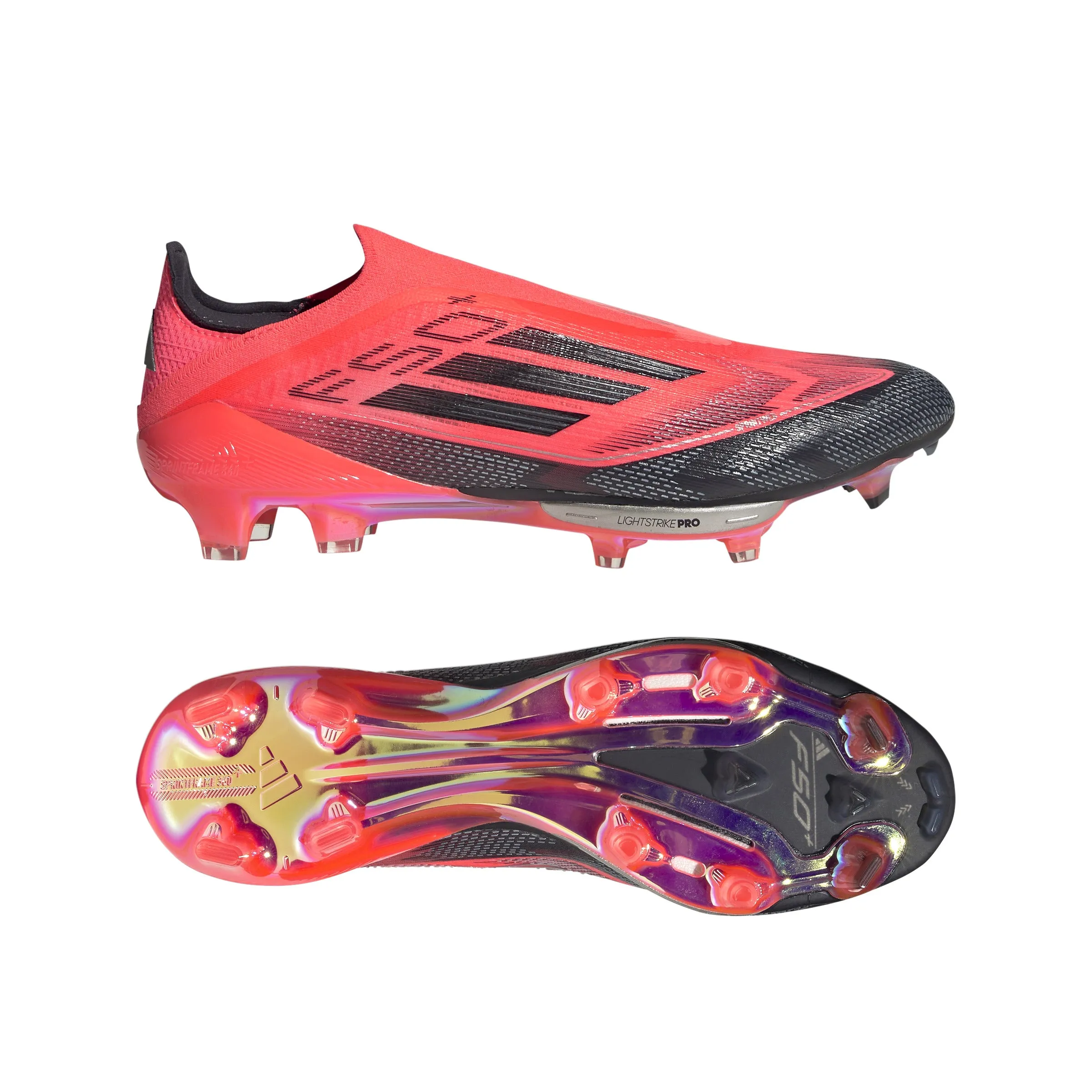 adidas F50   FG Firm Ground Soccer Cleat Turbo/ Aurora Black/ Platinum Metallic