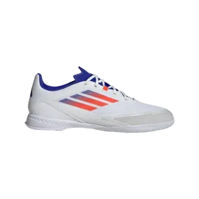 adidas F50 League Indoor Soccer Shoes | Cloud White-Solar Red-Lucid Blue | Men's