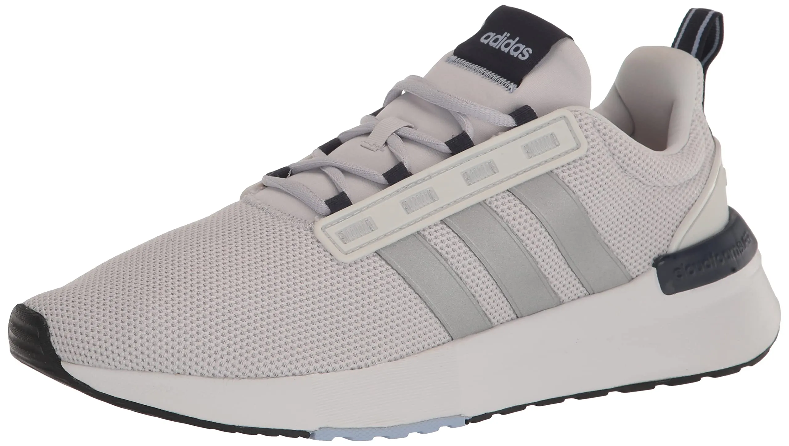 adidas Men's Racer TR21 Running Shoe, Dash Grey/Silver Metallic/Shadow Navy, 12