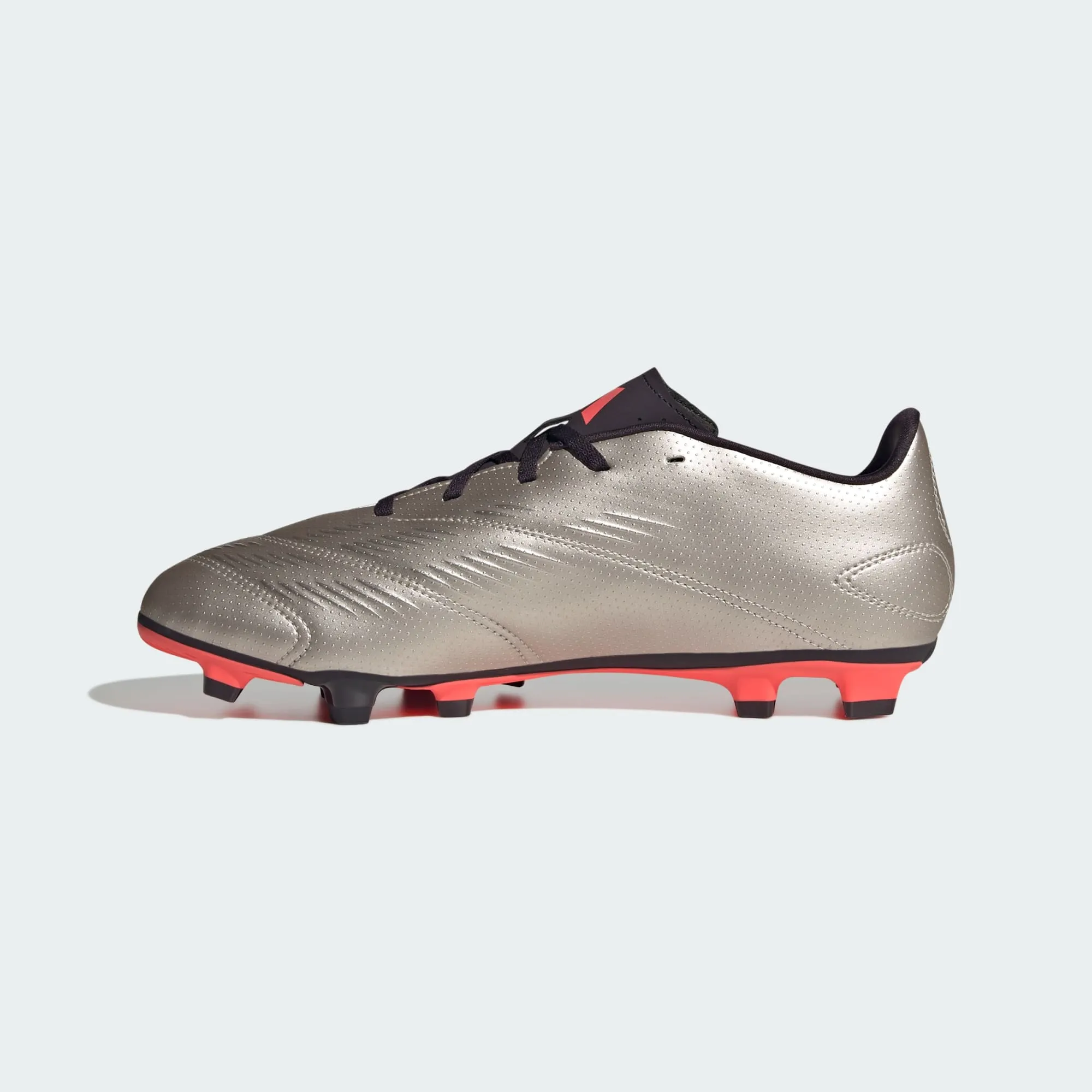 adidas Predator Club Multi-Ground Soccer Cleats | Platinum Metallic-Core Black-Turbo | Men's