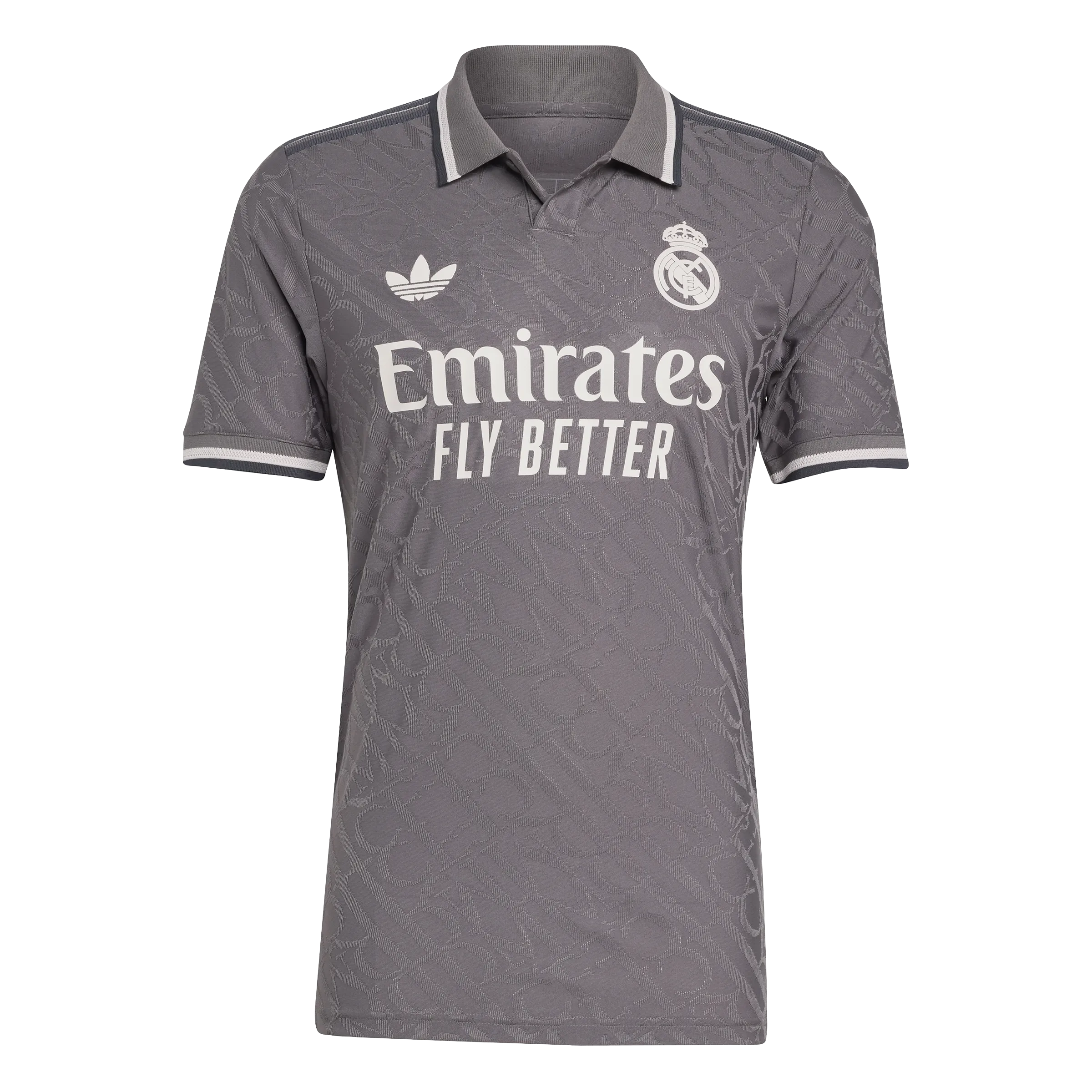 adidas Real Madrid 24/25 Authentic Third Jersey | Gray-Charcoal | Men's