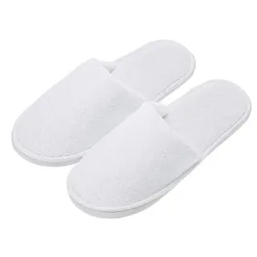 AhfuLife Spa Slippers 10 Pairs of Hotel Slippers, 2 Sizes Disposable Slippers Closed-Toe Slippers, Guest Slippers, Non-slip Slippers for Guest, House Slippers Unisex, Bedroom, Party, Travel