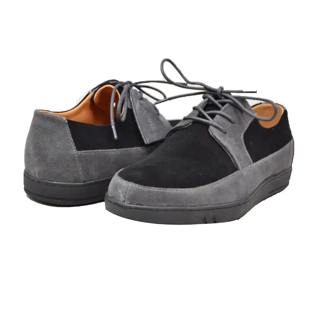 British Walkers Westminster Vintage Bally Style Men's Leather and Suede Low Top Sneakers