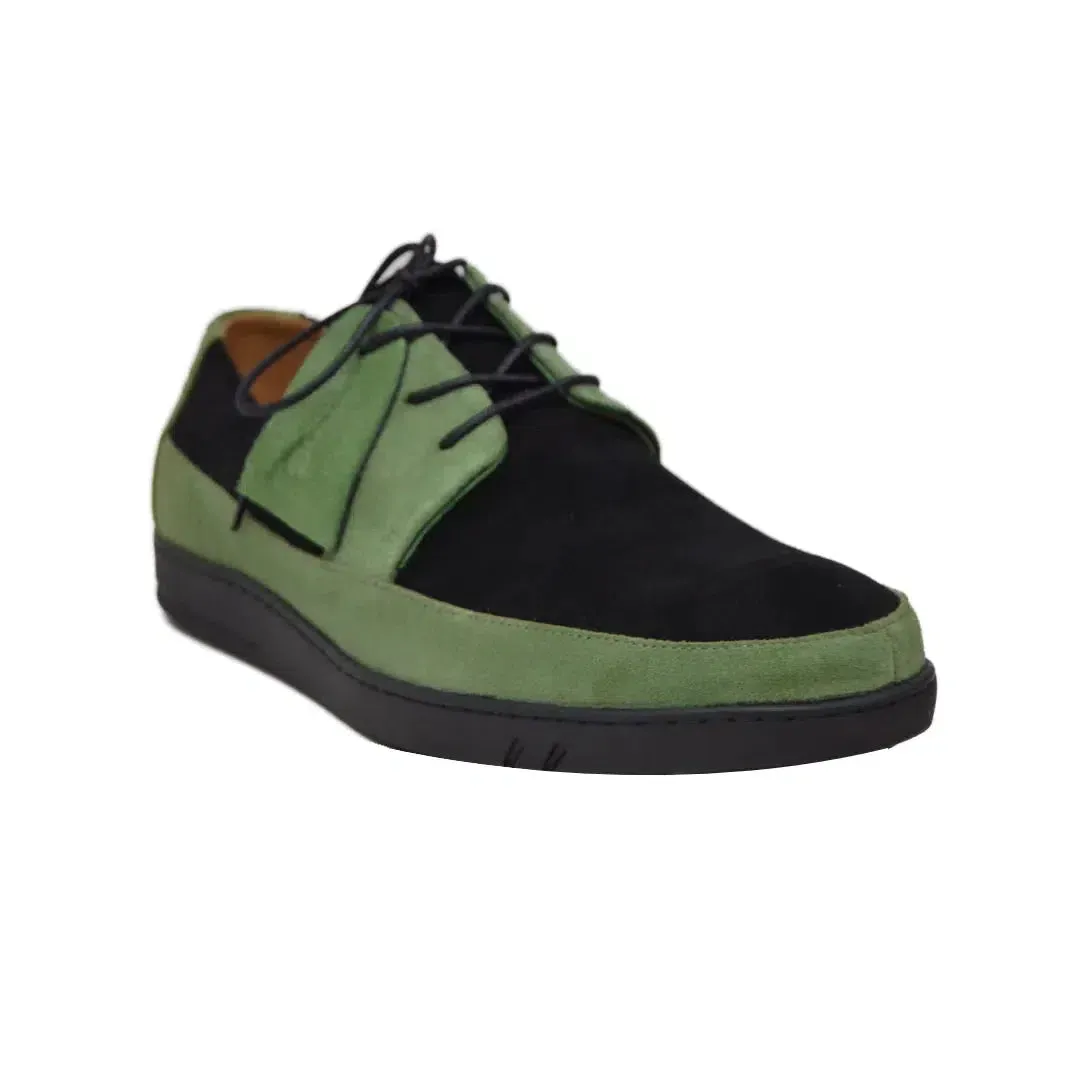 British Walkers Westminster Vintage Bally Style Men's Leather and Suede Low Top Sneakers