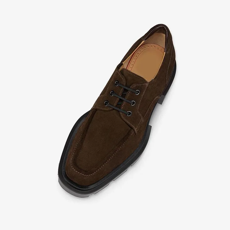 Brown suede Mens Dress Shoes