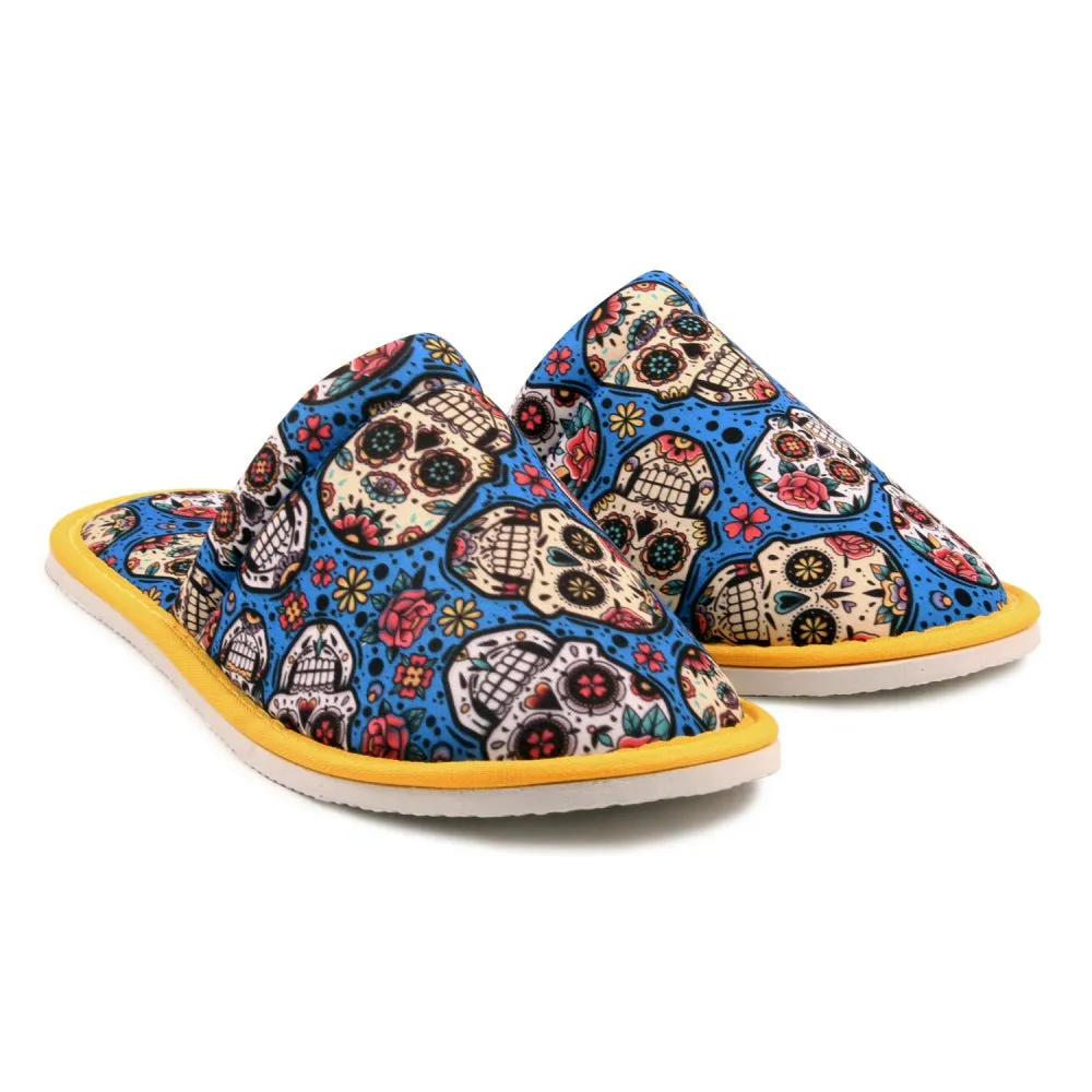 Gift Pack Big Skull For Him Mexican Skull For Her Home Slippers Kitchen Garage Bedroom Lightweight