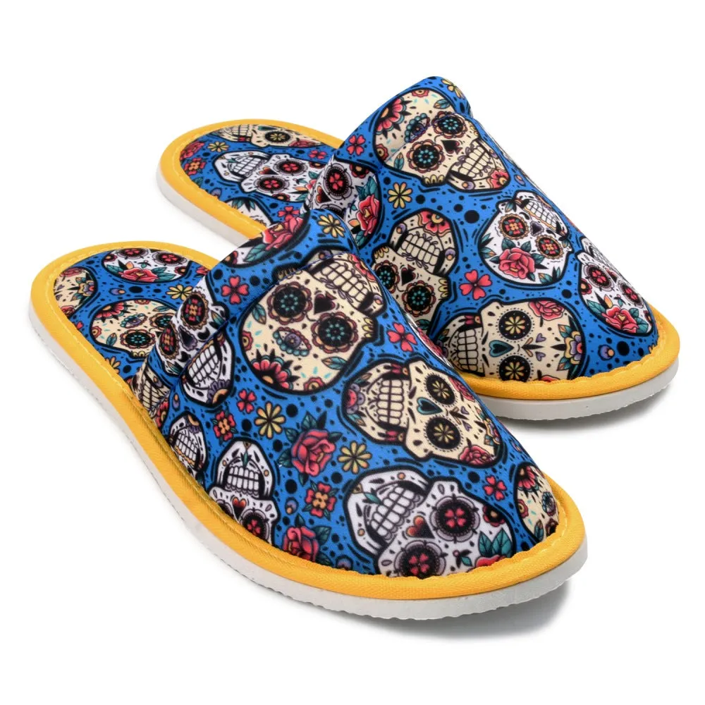 Gift Pack Big Skull For Him Mexican Skull For Her Home Slippers Kitchen Garage Bedroom Lightweight