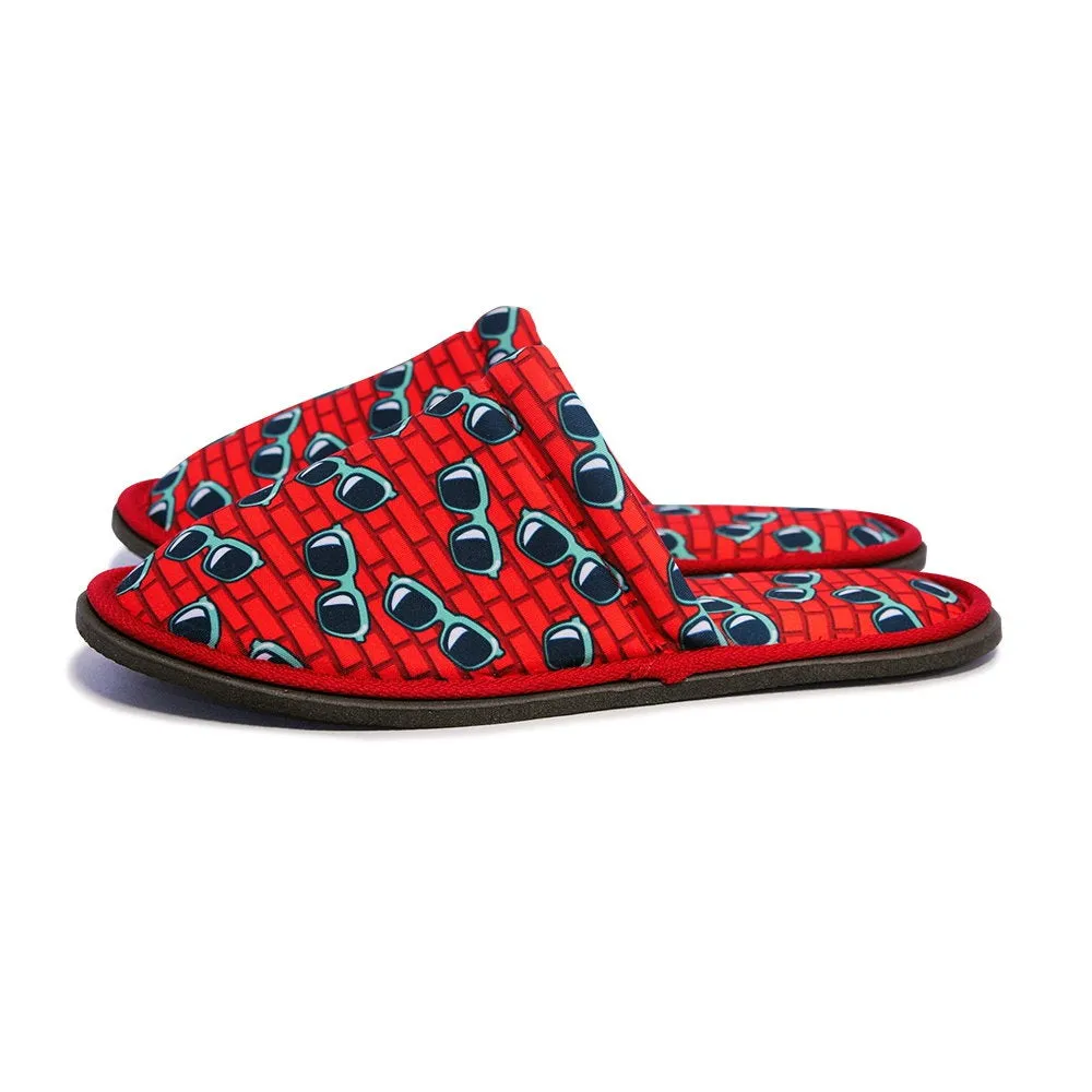 Gift Pack - Sunglasses For Him Red Lips For Her Home Slippers Kitchen Garage Bedroom Lightweight