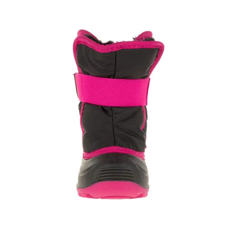 Kamik Snowbug Black and Rose Red Toddler Winter Boots