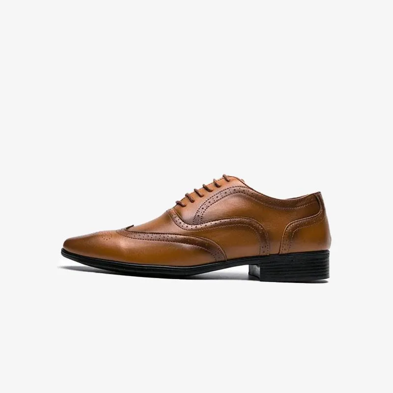 Leather Oxfords Breathable Shoes Pointy Toe
