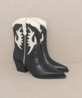 OASIS SOCIETY Houston - Layered Panel Cowboy Boots