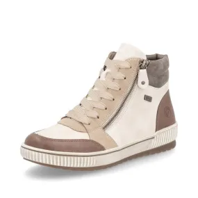 Remonte Women's Casual Ankle Boots- Beige Combi