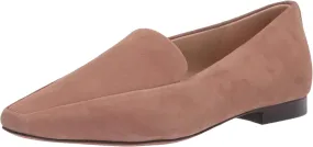 Sam Edelman Emelie Praline Suede Slip On Squared Toe Leather Dress Loafers