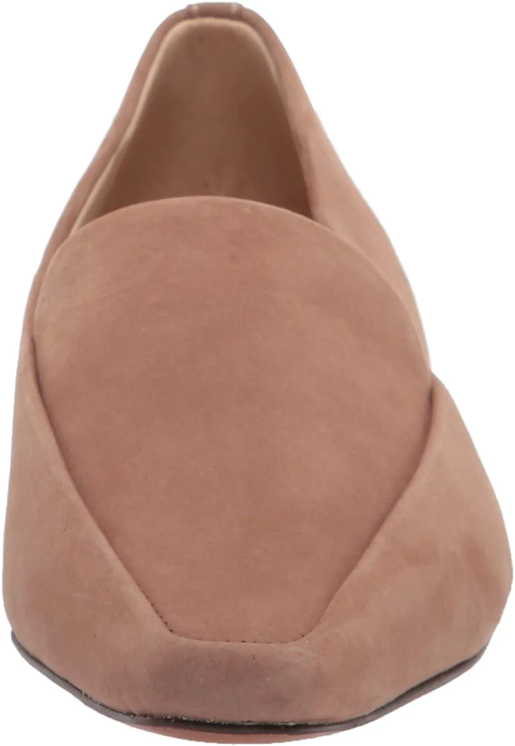 Sam Edelman Emelie Praline Suede Slip On Squared Toe Leather Dress Loafers