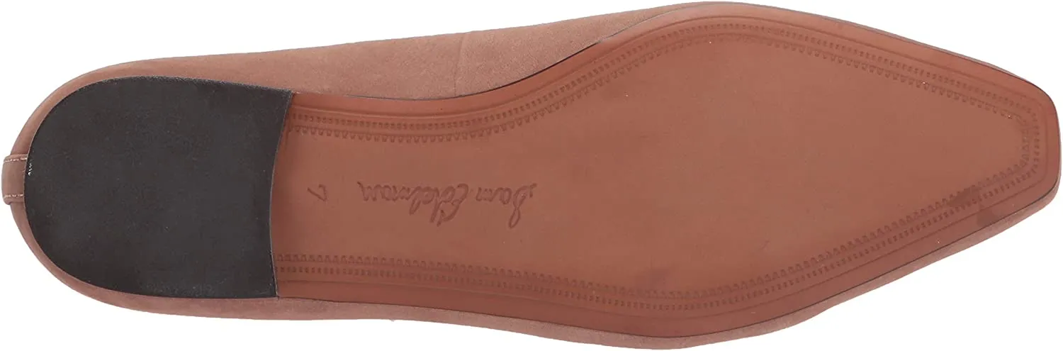 Sam Edelman Emelie Praline Suede Slip On Squared Toe Leather Dress Loafers