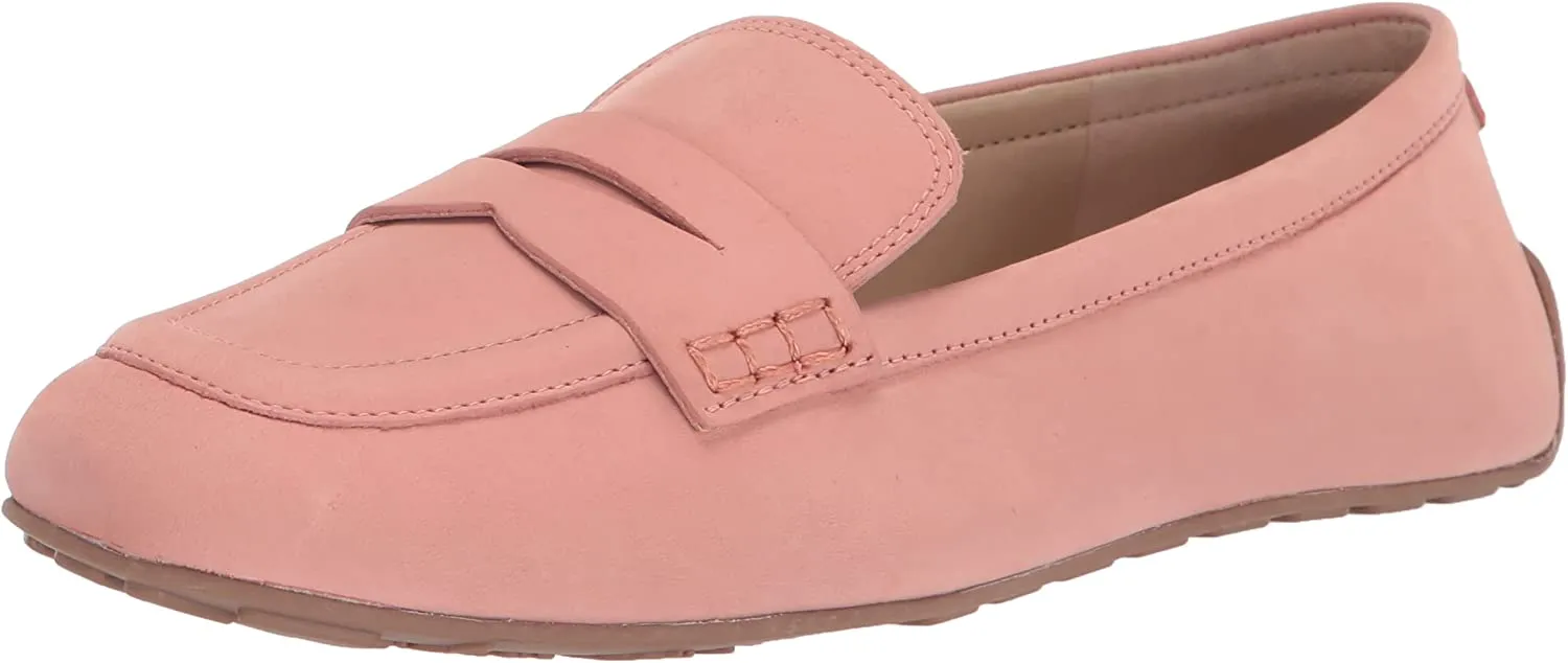 Sam Edelman Tucker Canyon Clay Slip On Squared Toe Flat Leather Fashion Loafers