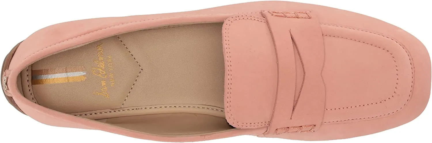 Sam Edelman Tucker Canyon Clay Slip On Squared Toe Flat Leather Fashion Loafers