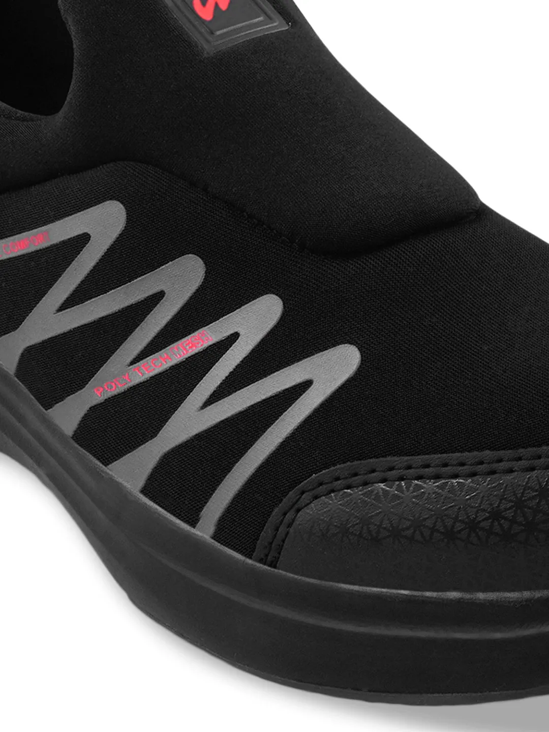 THUNDER PRO Black Men's Walking Shoes