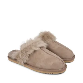 Vig - Shearling Slippers with Toscana Fur Detailing