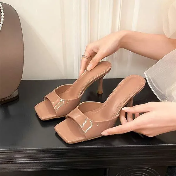 Women's Stiletto Heel Slide Sandals 06204876C
