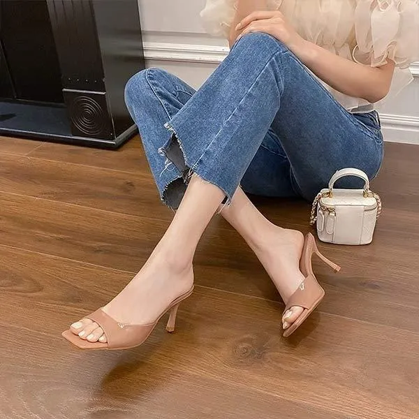 Women's Stiletto Heel Slide Sandals 06204876C