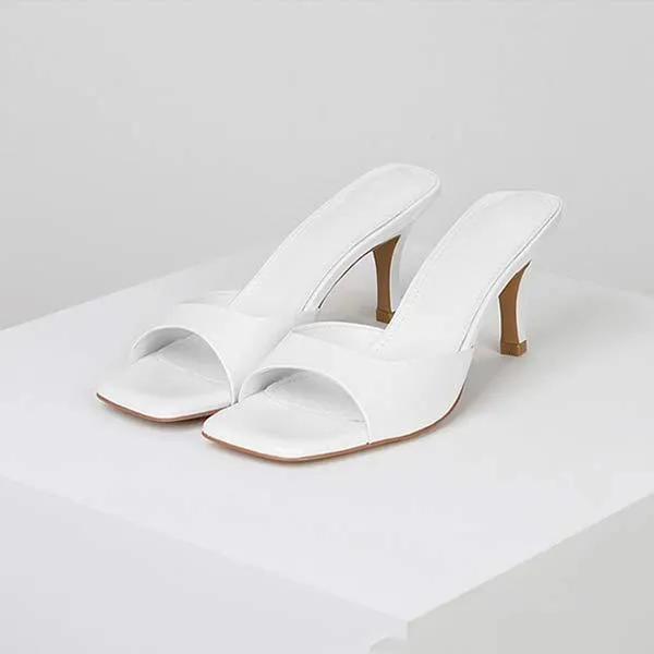 Women's Stiletto Heel Slide Sandals 06204876C