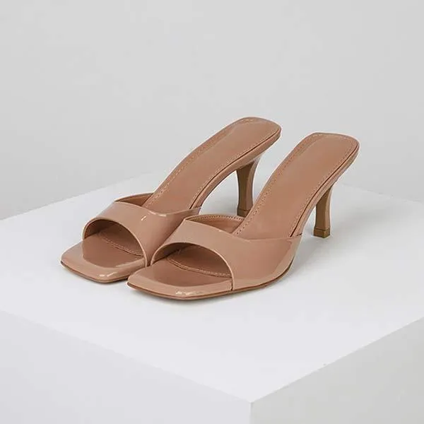 Women's Stiletto Heel Slide Sandals 06204876C